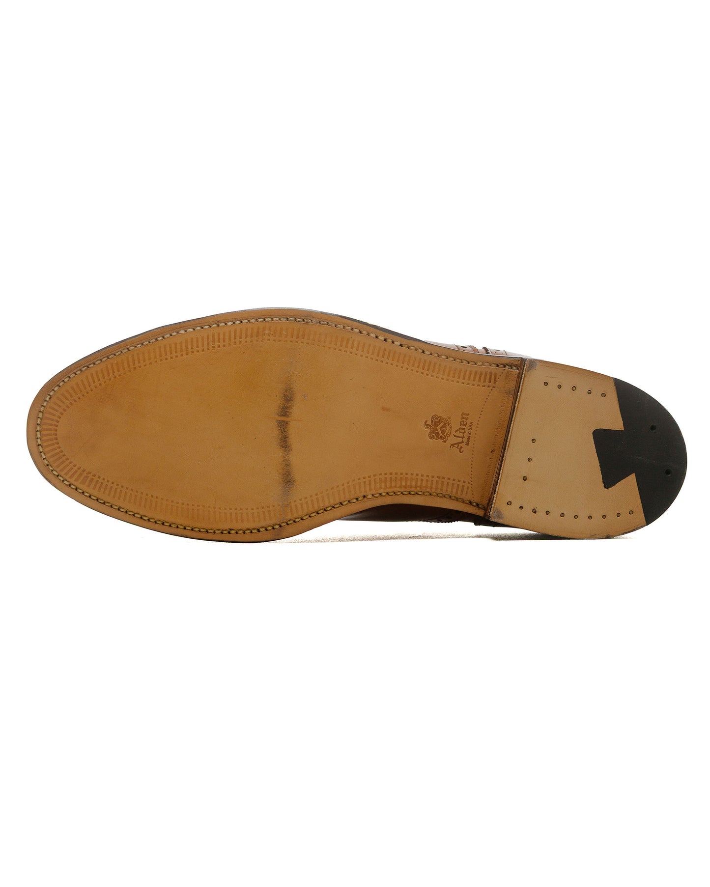 Alden Medallion Perf Tip Bal Oxford Burnished Tan Calfskin 911