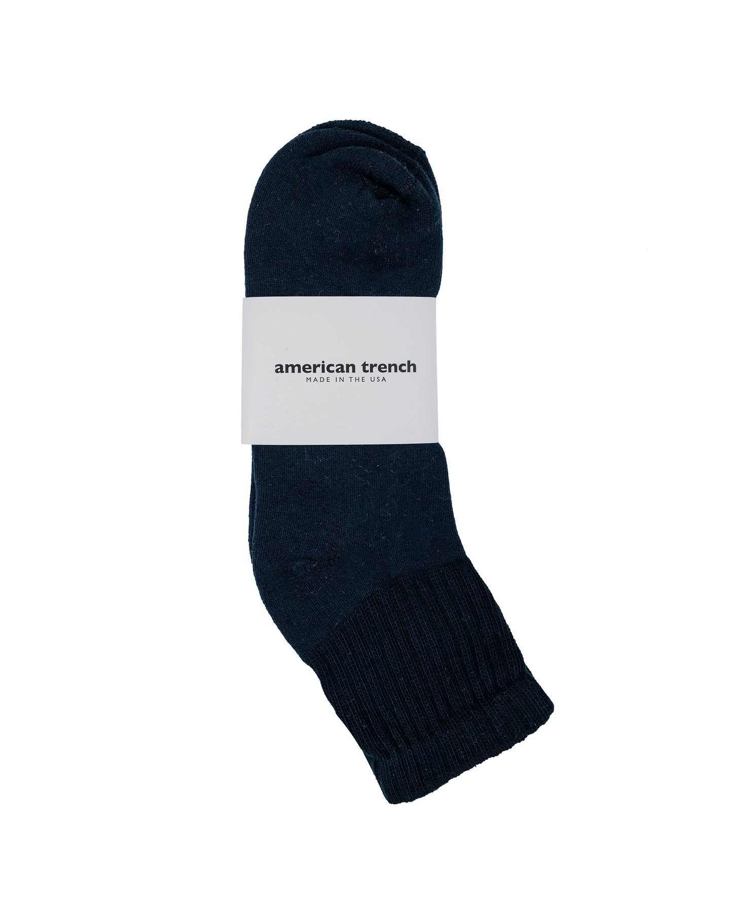 American Trench The Solids Quarter Crew Vintage Navy