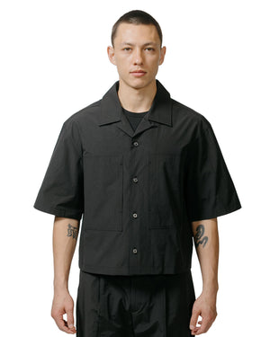 Amomento Pocket Half Shirts Black model front