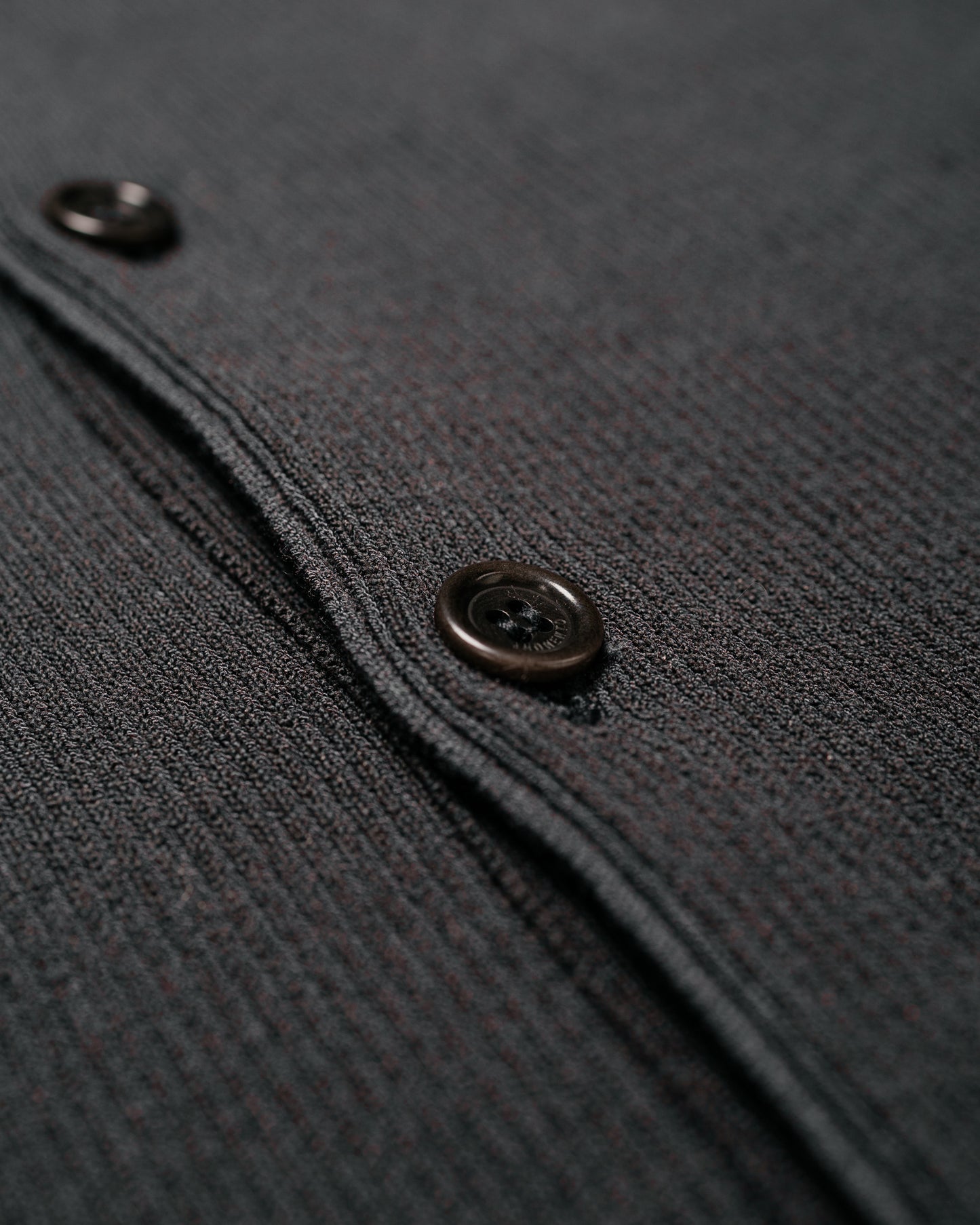 Amomento Stripe Button Up Cardigan Charcoal