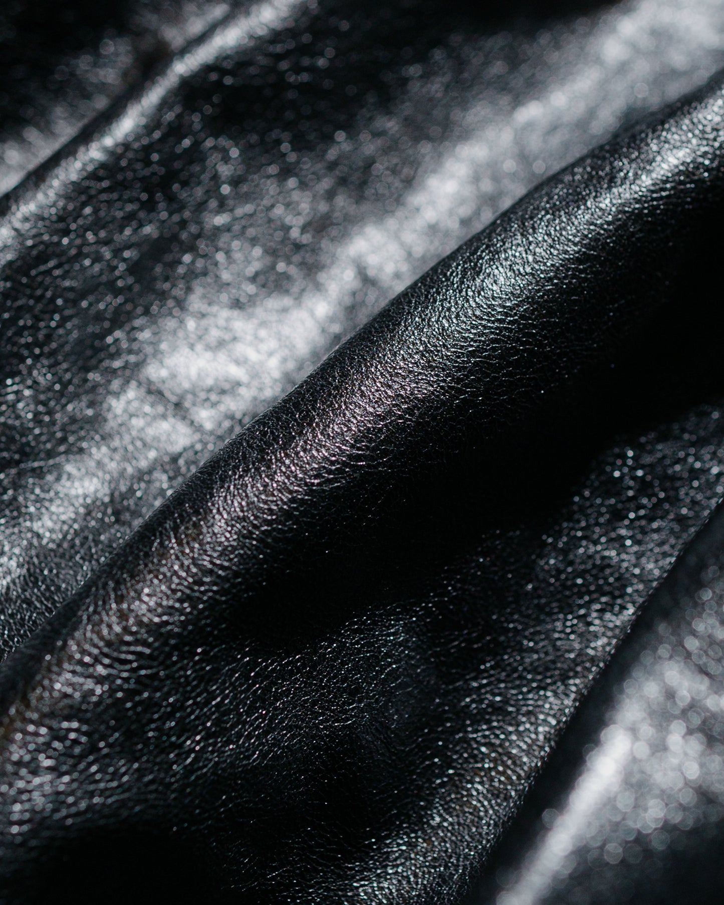 Auralee Lamb Leather Zip Blouson Black