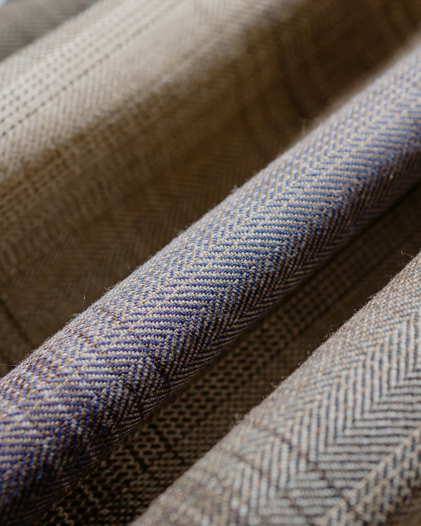 Auralee Super Light Wool Check Shirt Brown Blue Check