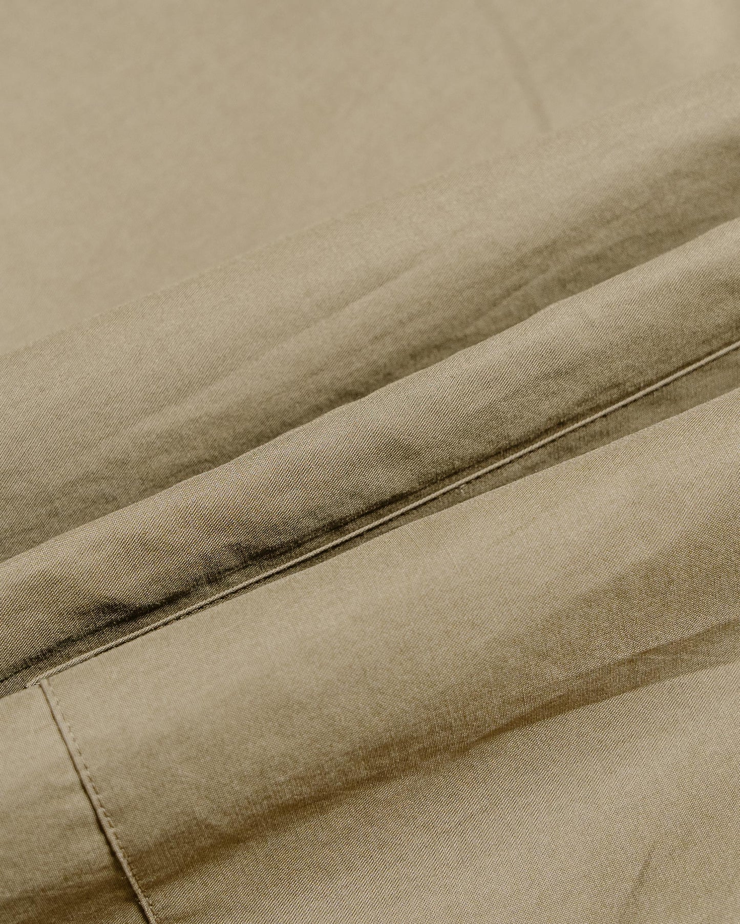 Auralee Washed Finx Twill Big Shirt Brown fabric