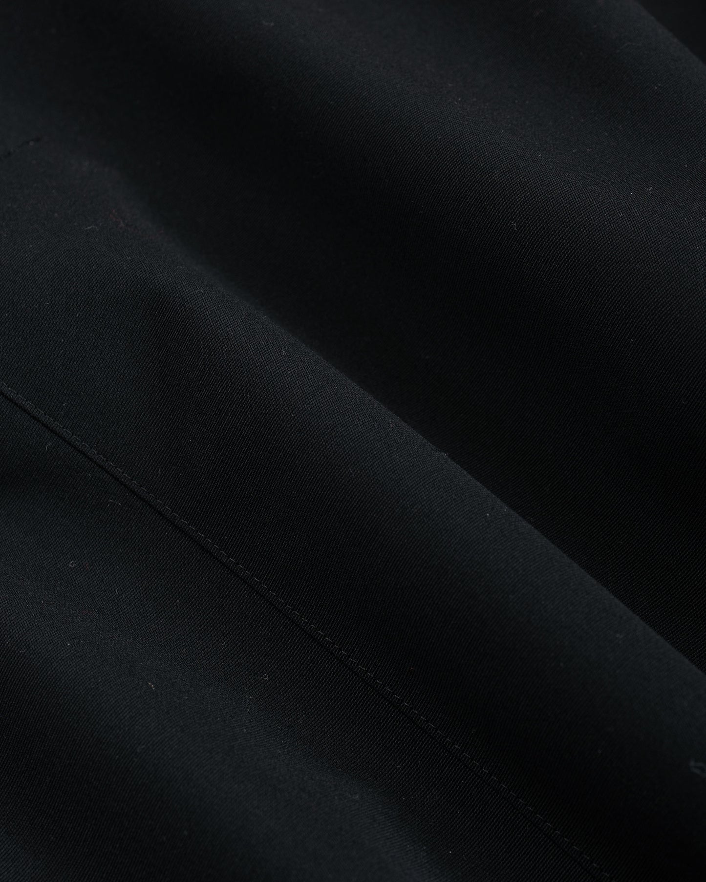 Auralee Wool Max Canvas Coat Black