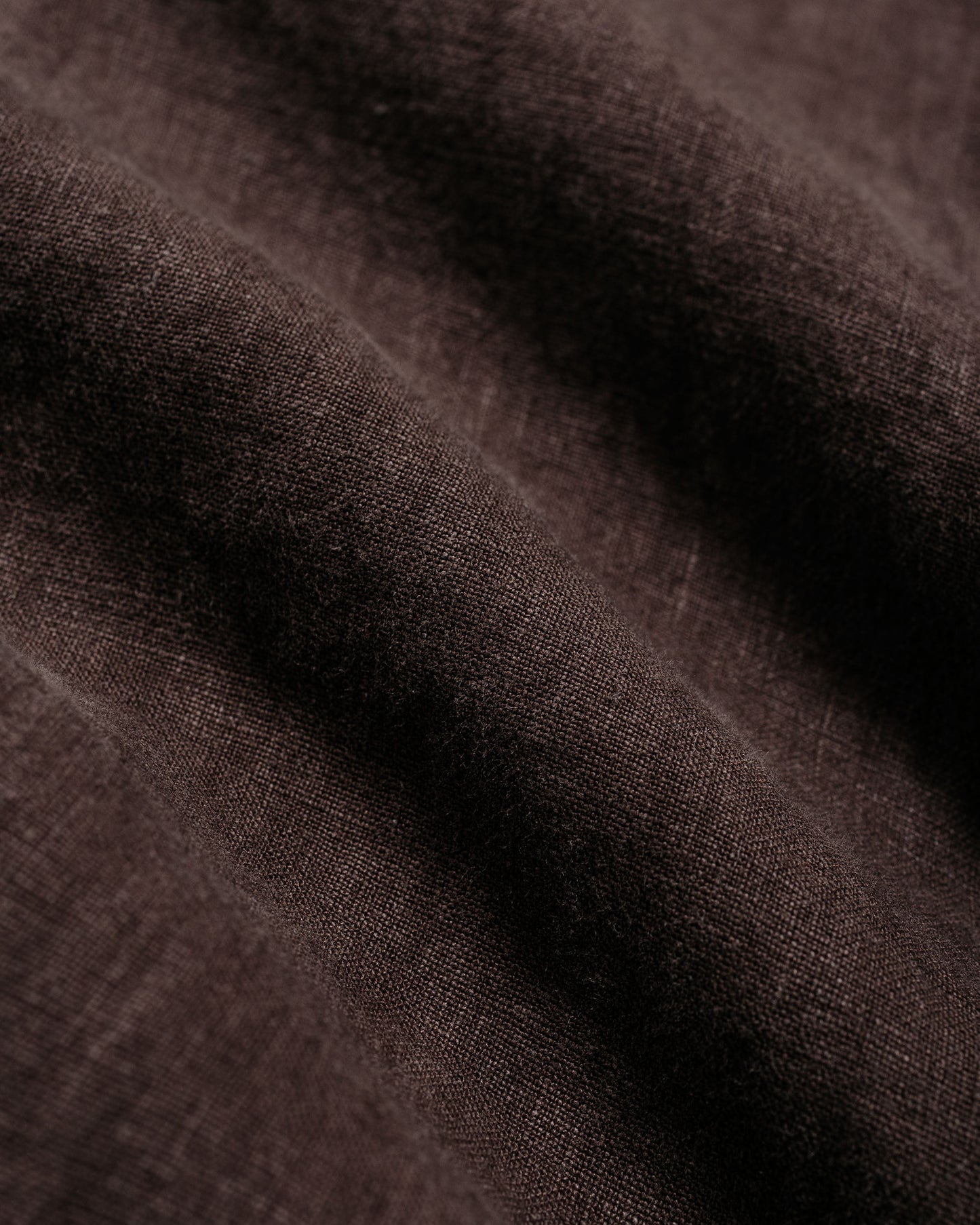 Bather Espresso Linen Camp Shirt
