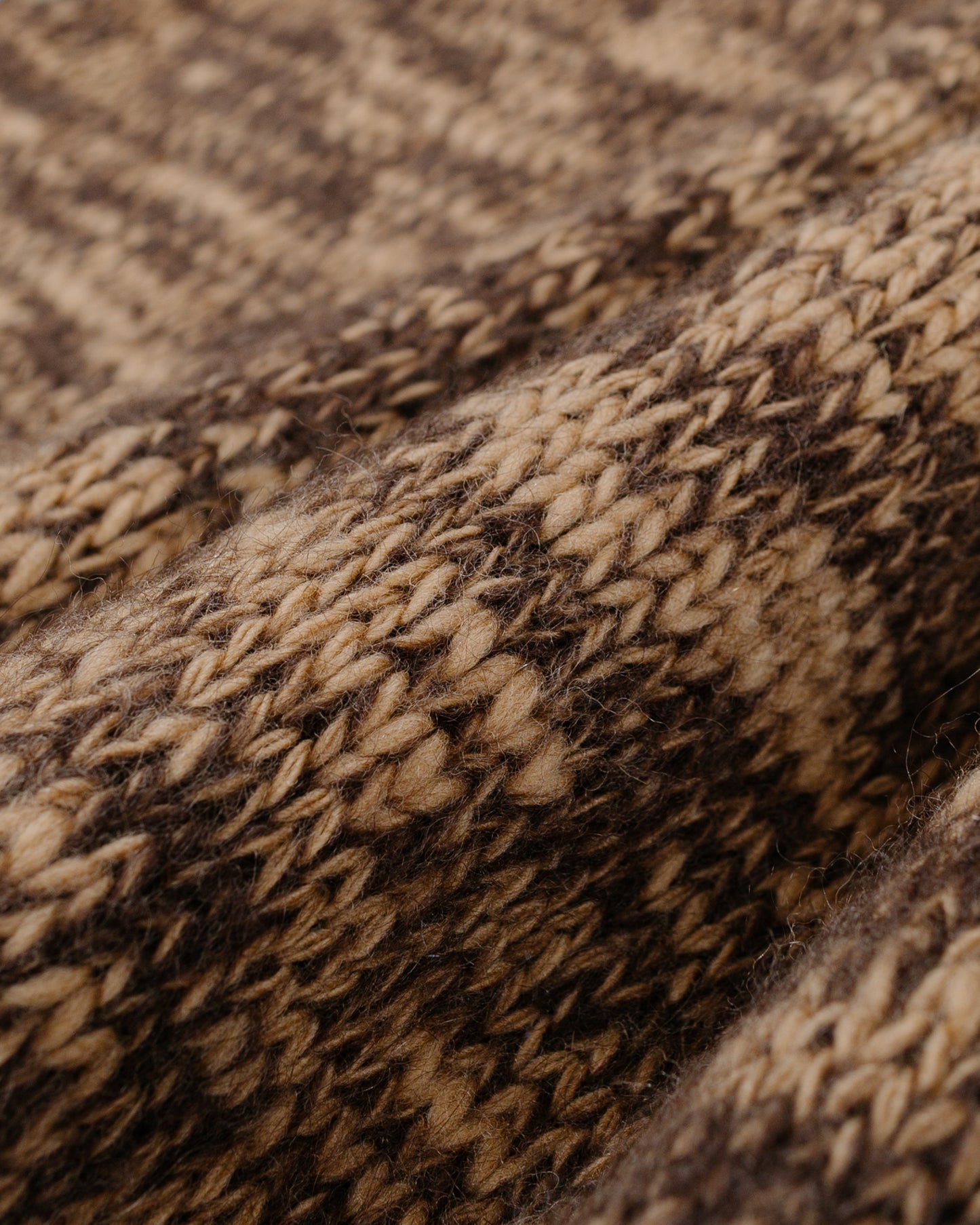 Batoner Mohair Nordic Crew Neck Brown