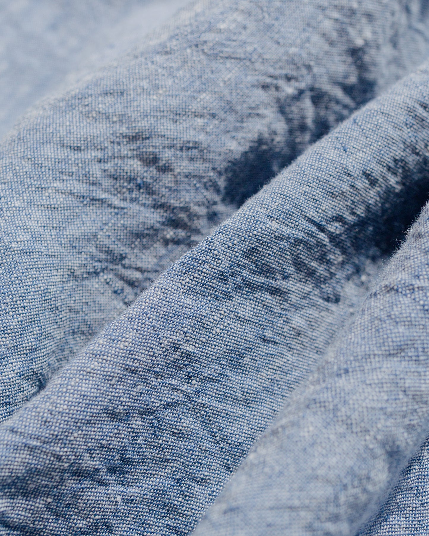 Beams Plus B.D. 1/40 Linen Chambray Blue