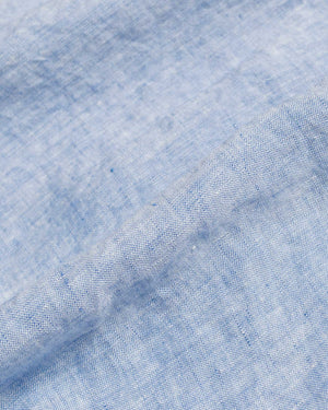 Beams Plus B.D. Linen Oxford Blue fabric