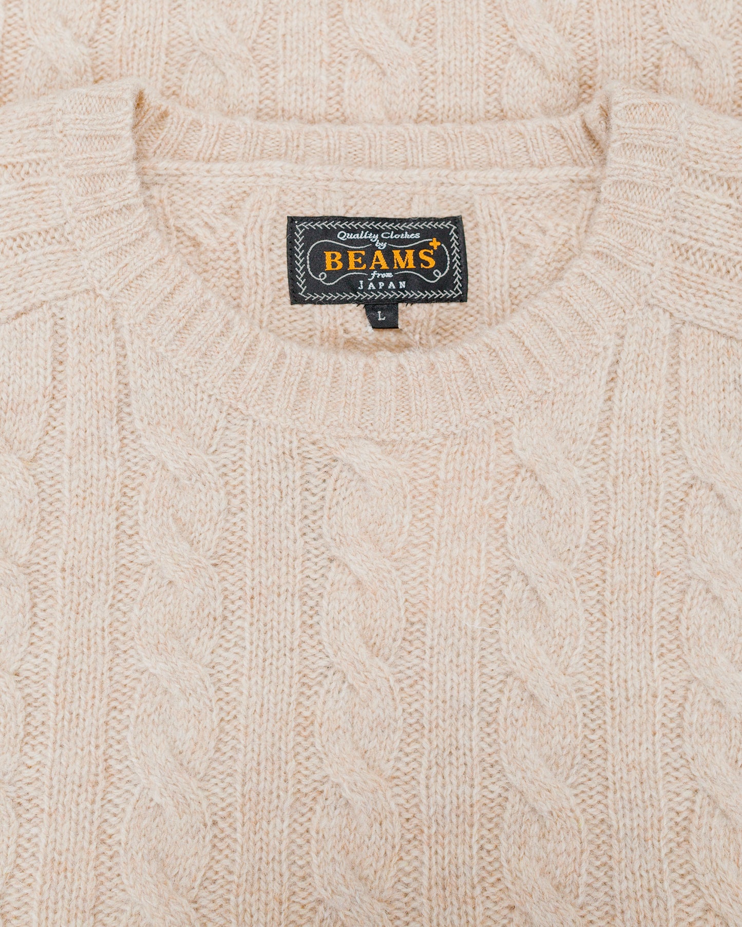 Beams Plus Cable Crew 5G Beige
