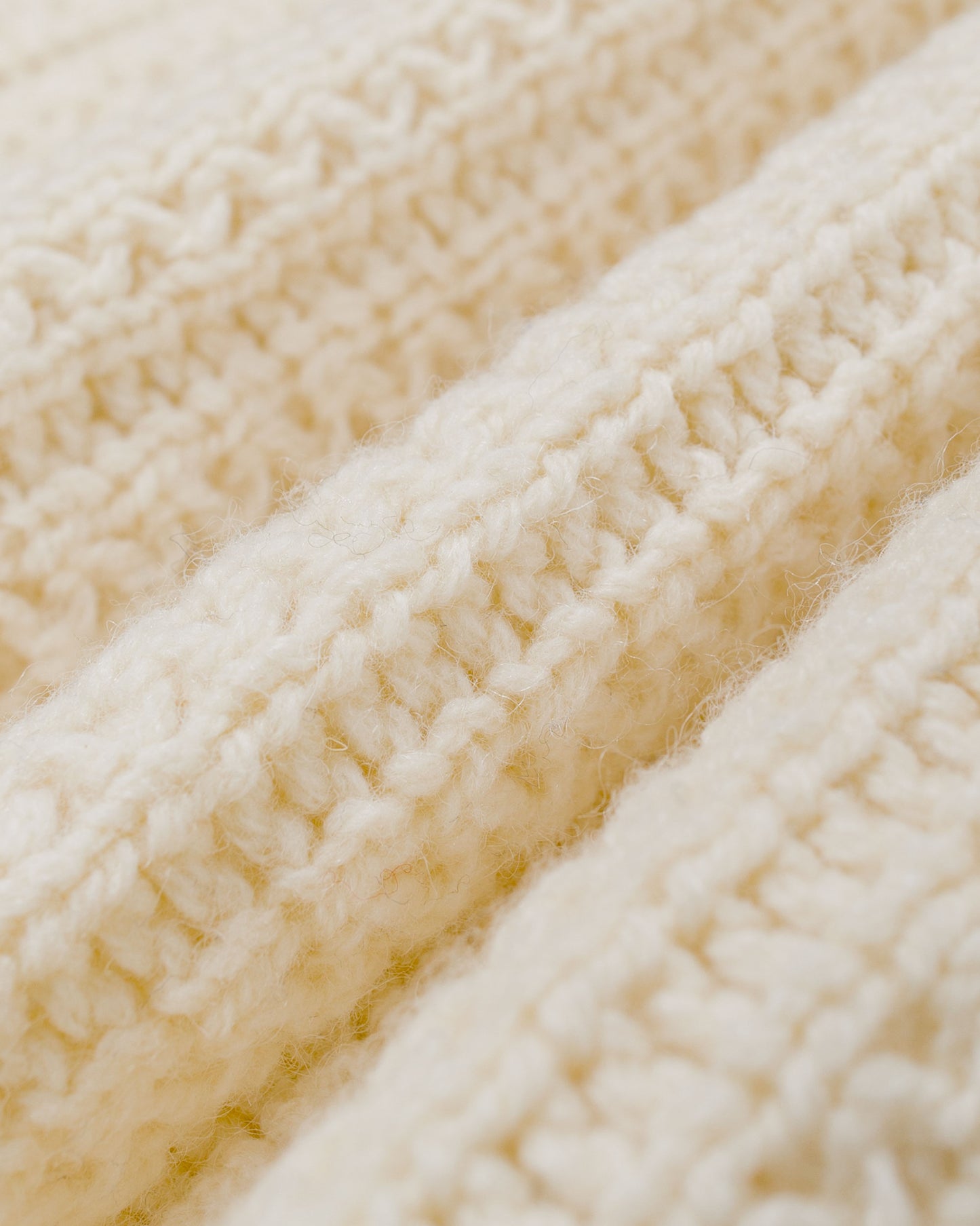 Beams Plus Hem Line Cardigan White