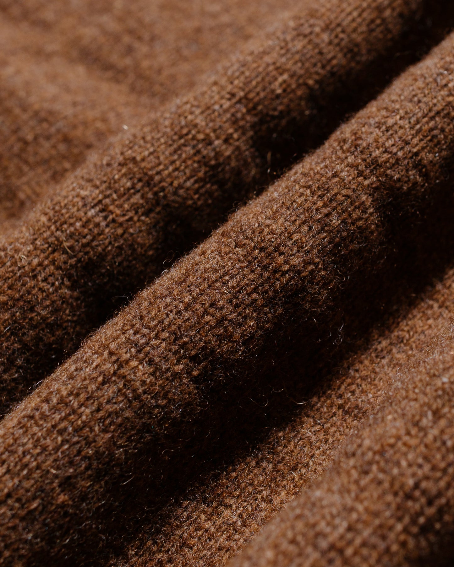 Beams Plus Knit Polo 9G Brown