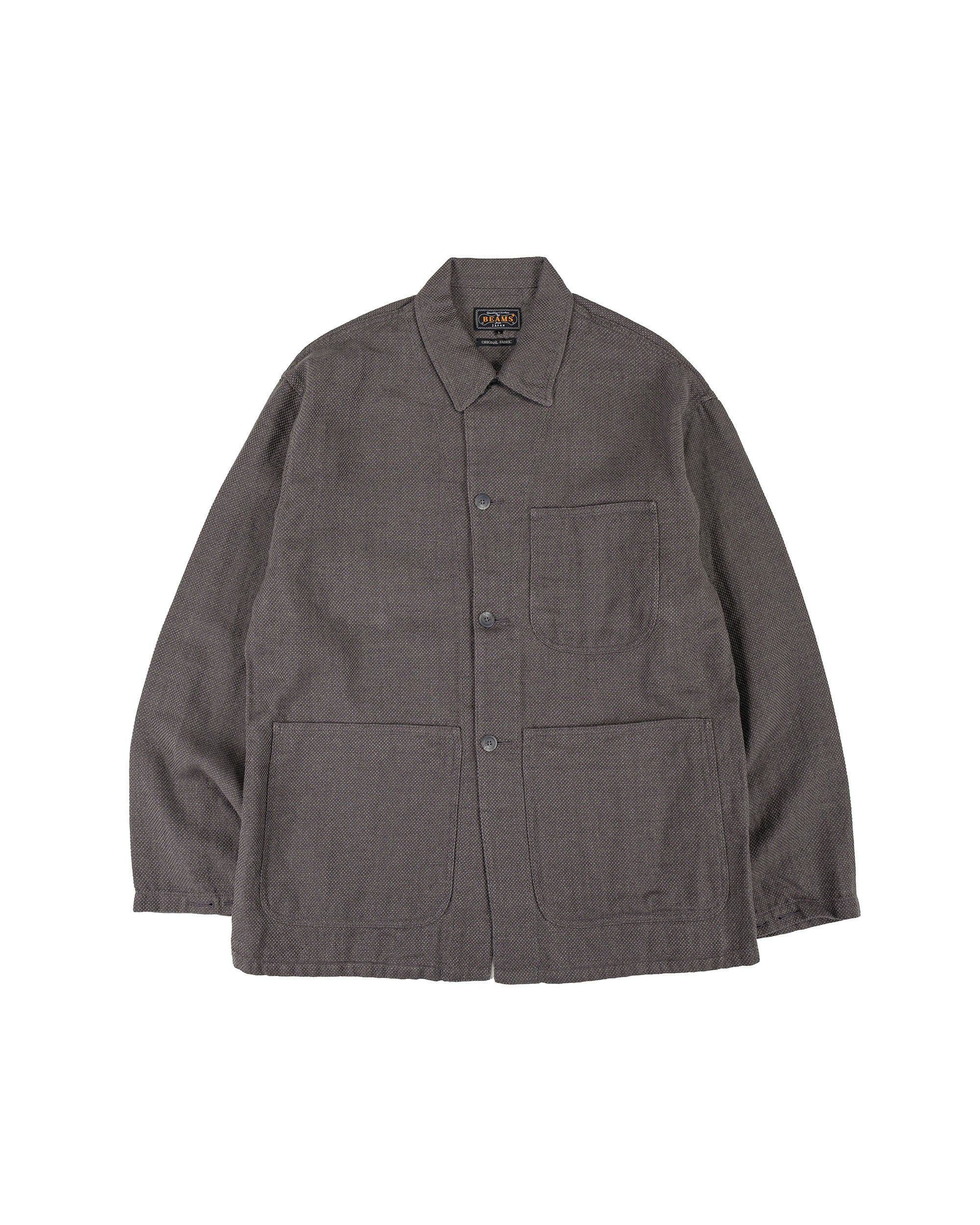 Beams Plus MIL チョアジャケット コットンリネン グレー