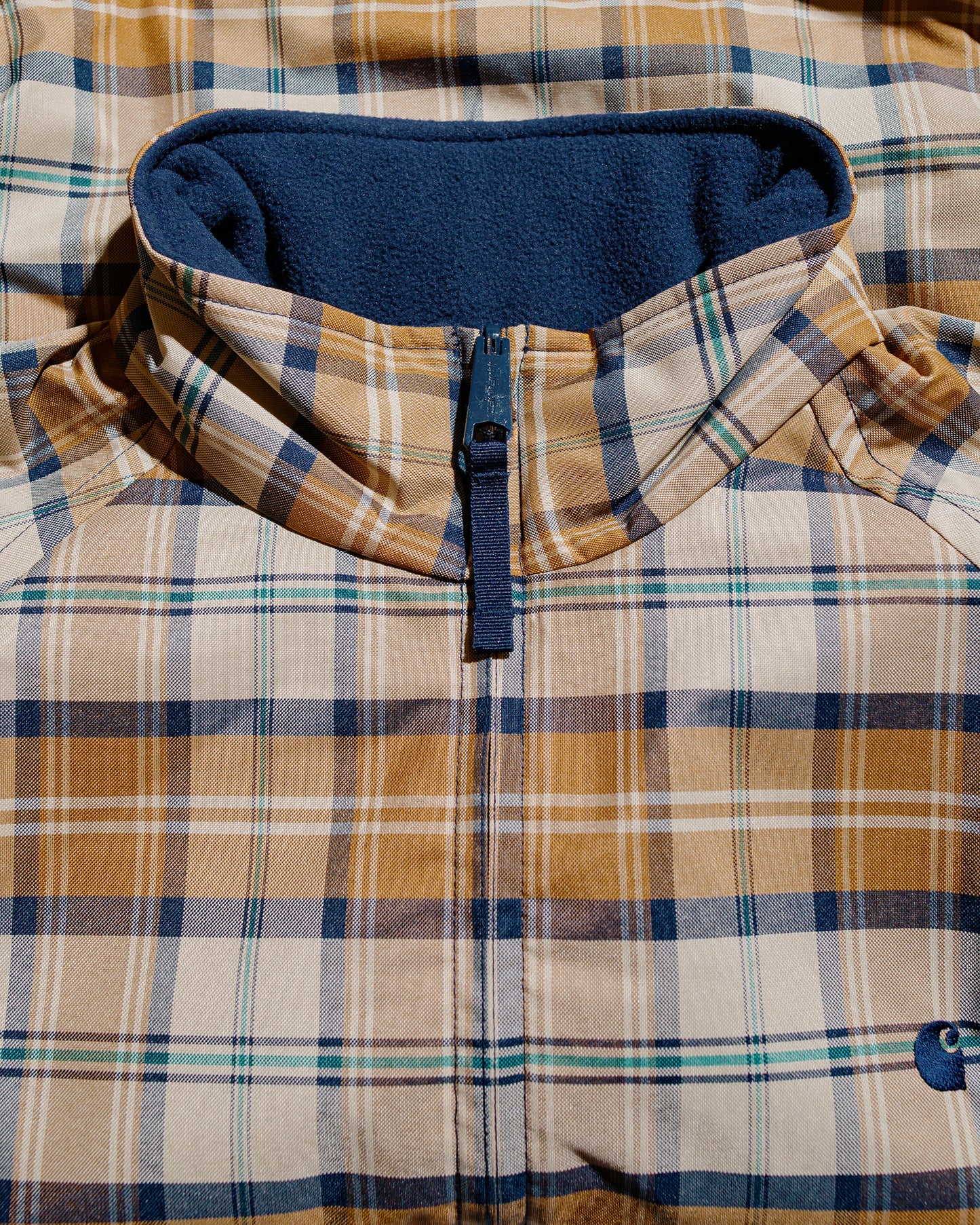 Carhartt W.I.P. Reversible Planner Check Jacket Wall/Air Force Blue