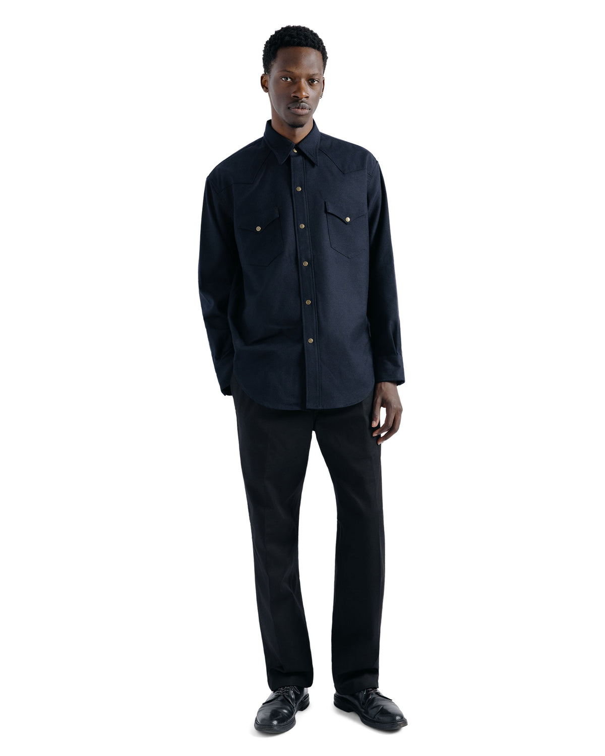 Cohérence Abiquiu Rover Wool Twill D. Blue