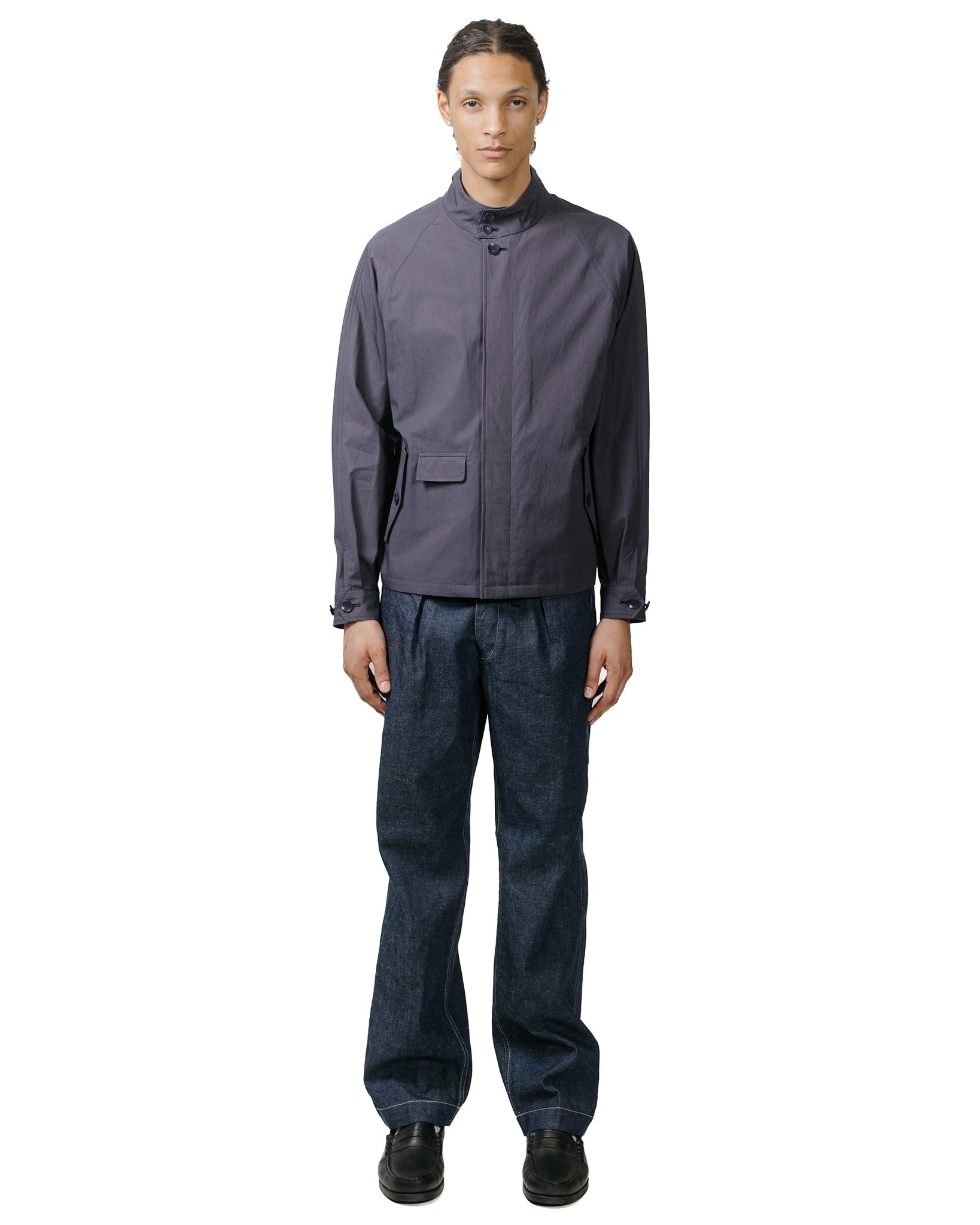 Cohérence Gianni Weather Resistant Cotton Light Jacket Slate Blue model full