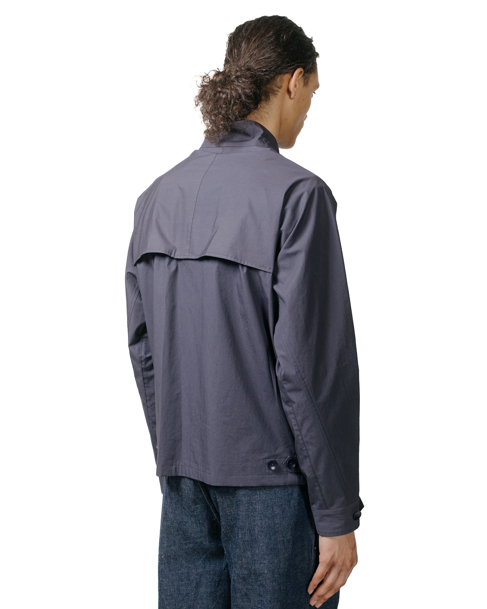 Cohérence Gianni Weather Resistant Cotton Light Jacket Slate Blue model back