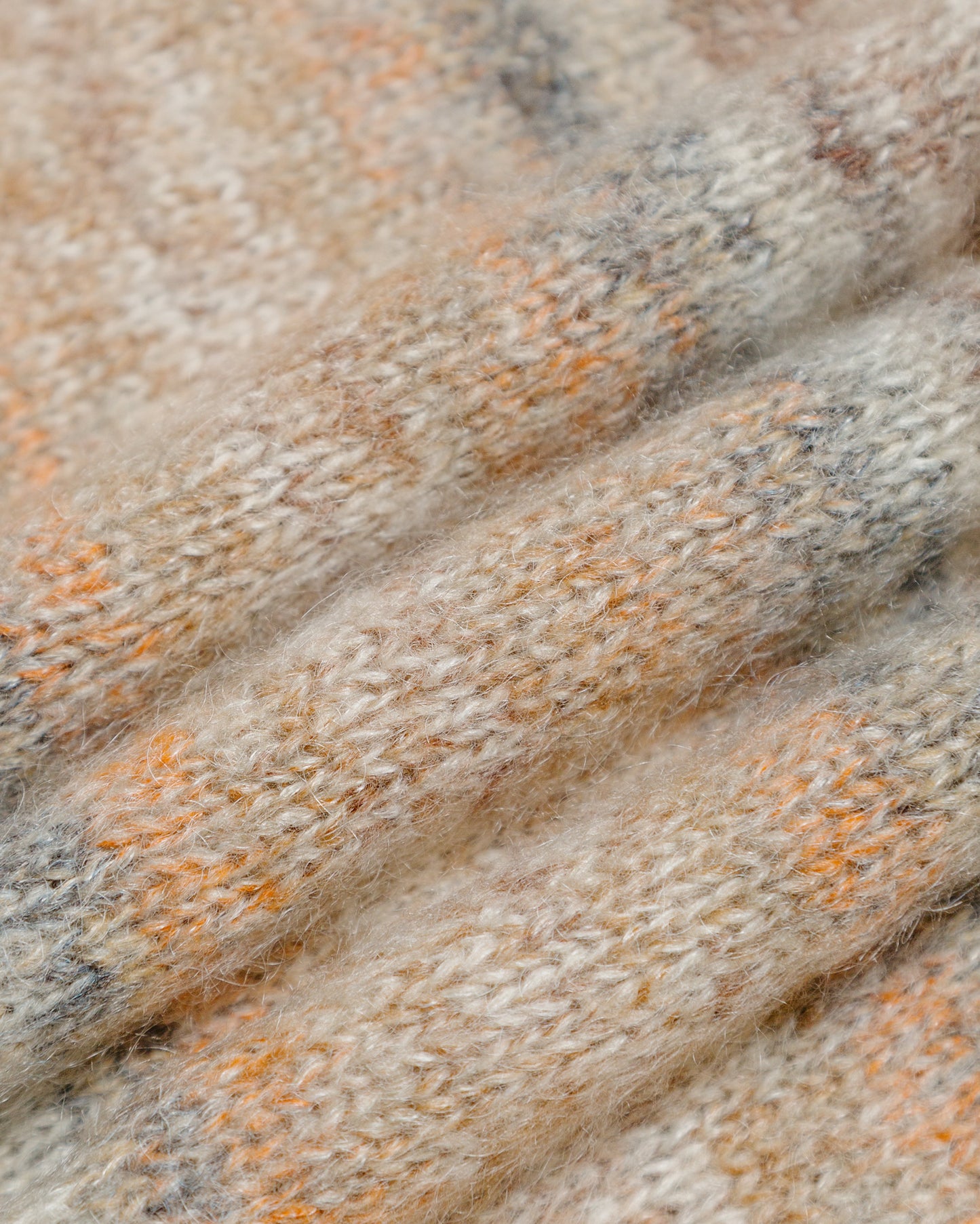 Corridor Space Dye Mohair Crewneck Natural fabric