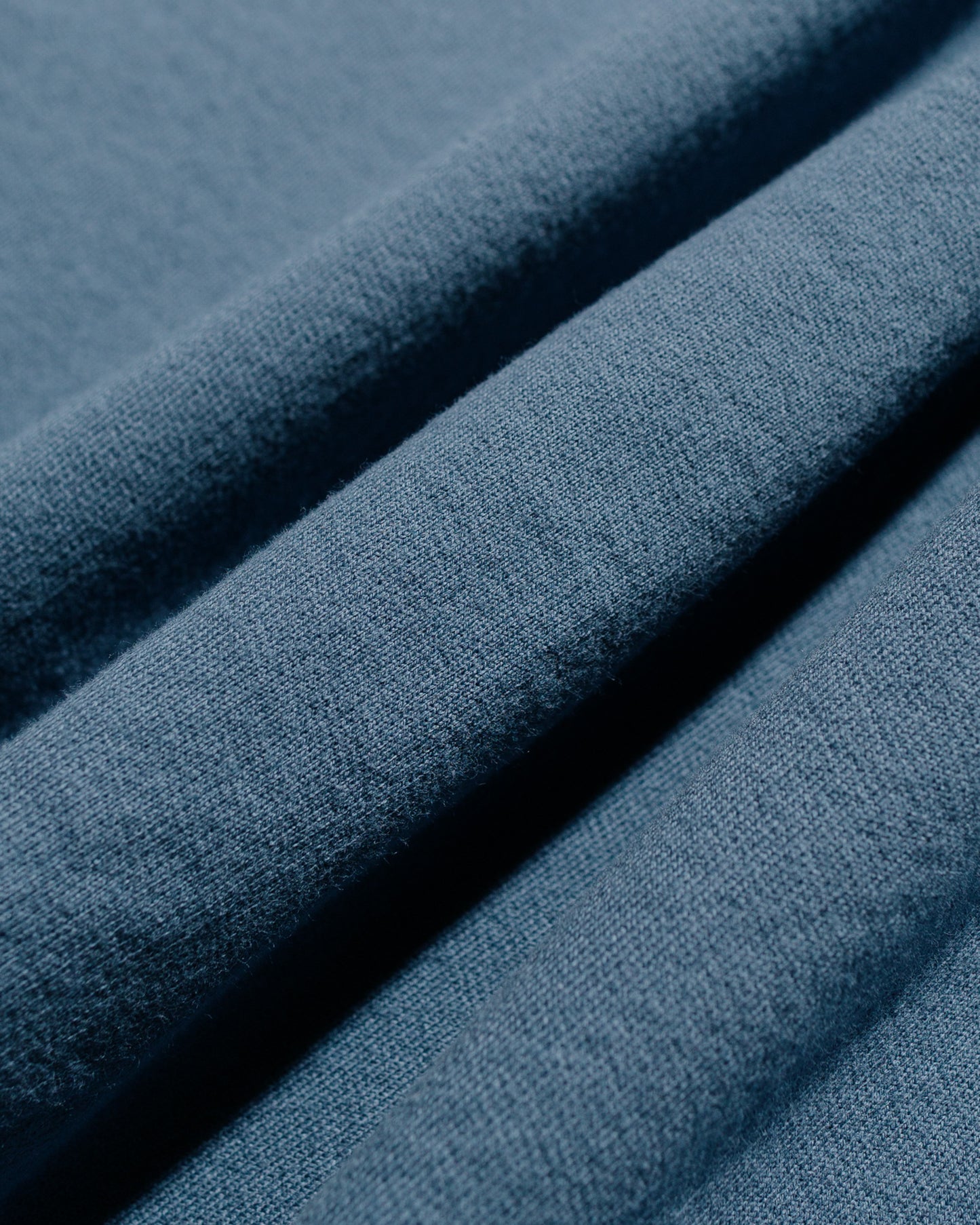 Danton Cotton Terry Dot Button V-Neck Cardigan Dark Blue