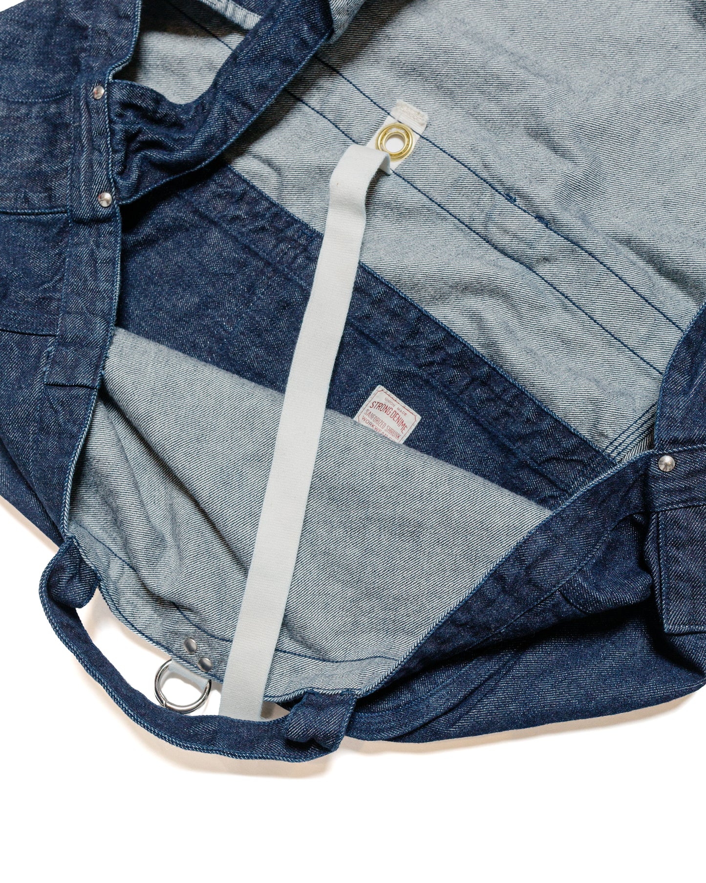 Denime Lot. 302 News Paper Bag No Print Denim Indigo inside