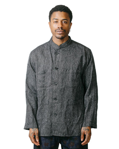Engineered Garments Dayton Shirt BlackGrey Linen Stripe