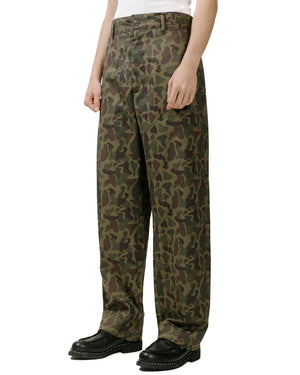 Engineered Garments Workaday Chino Pant Olive Camo 6.5oz Flat Twill model front