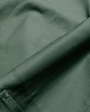 Engineered Garments Workaday Shawl Collar Jacket Olive Cotton Reverse Sateen fabric