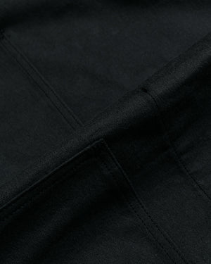Engineered Garments Workaday Utility Jacket Black Cotton Reverse Sateen fabric