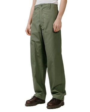 Engineered Garments Workaday Utility Pant Olive Cotton Ripstop model front