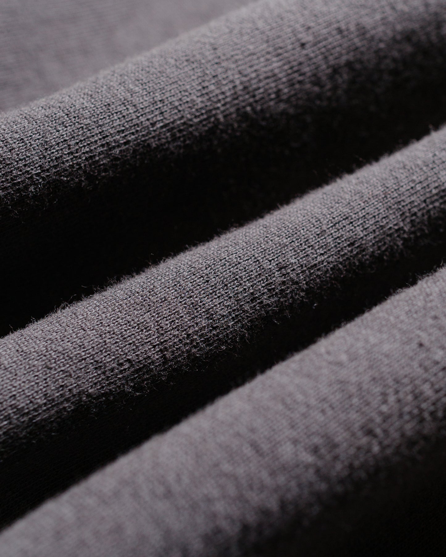 Engineered Garments Zip Mock Neck Graphite 12oz Cotton Fleece