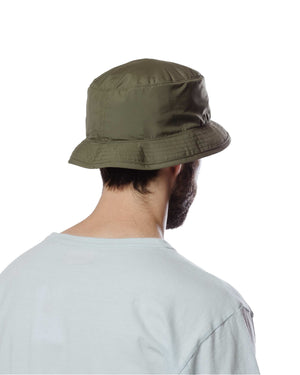 Found Feather Boonie Crusher Hat Poly Dyed Taffeta Olive Model Rear