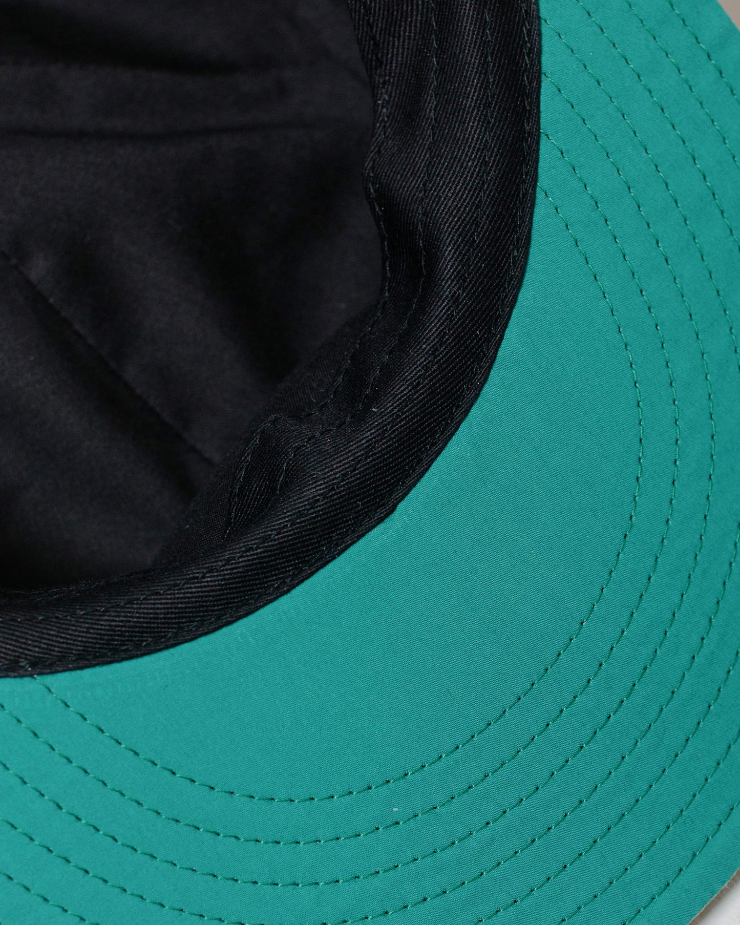 Found Feather Classic 6 Panel Cap British Millerain Waxed Cotton Khaki under brim