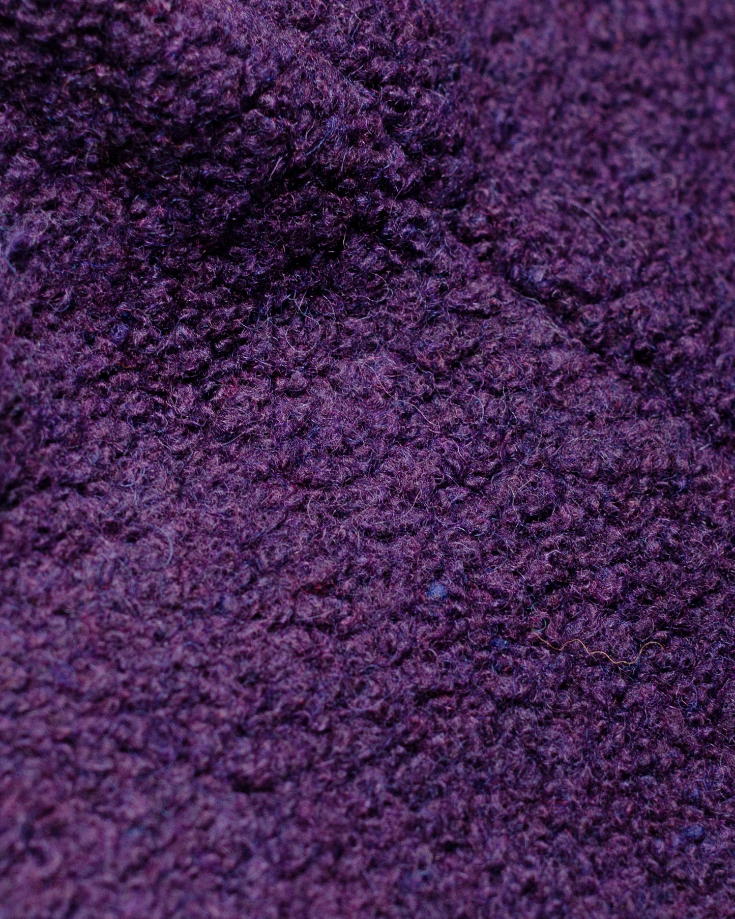 Found Feather Tulip Hat Boa Fleece RE:Newool Purple fabric