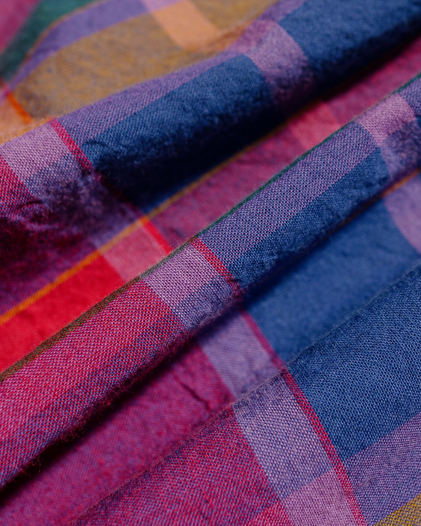 Gitman Vintage Bros. Purple Archive Indian Madras Shirt