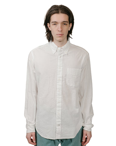 Gitman Vintage Bros. White Seersucker Shirt