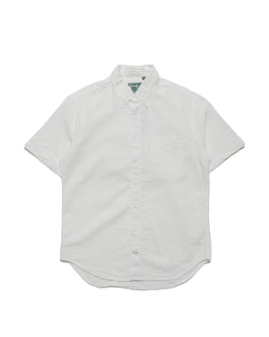 Gitman Vintage Bros. White Seersucker Short Sleeve Shirt