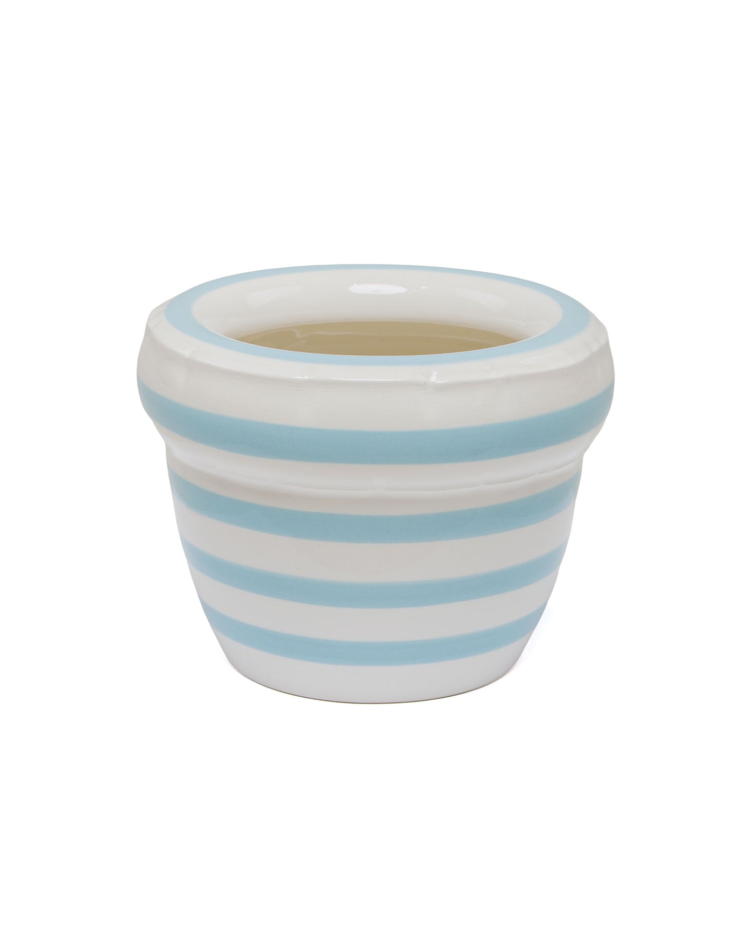 Home Studyo Small Planter 'Louis' Stripes Ocean Gloss