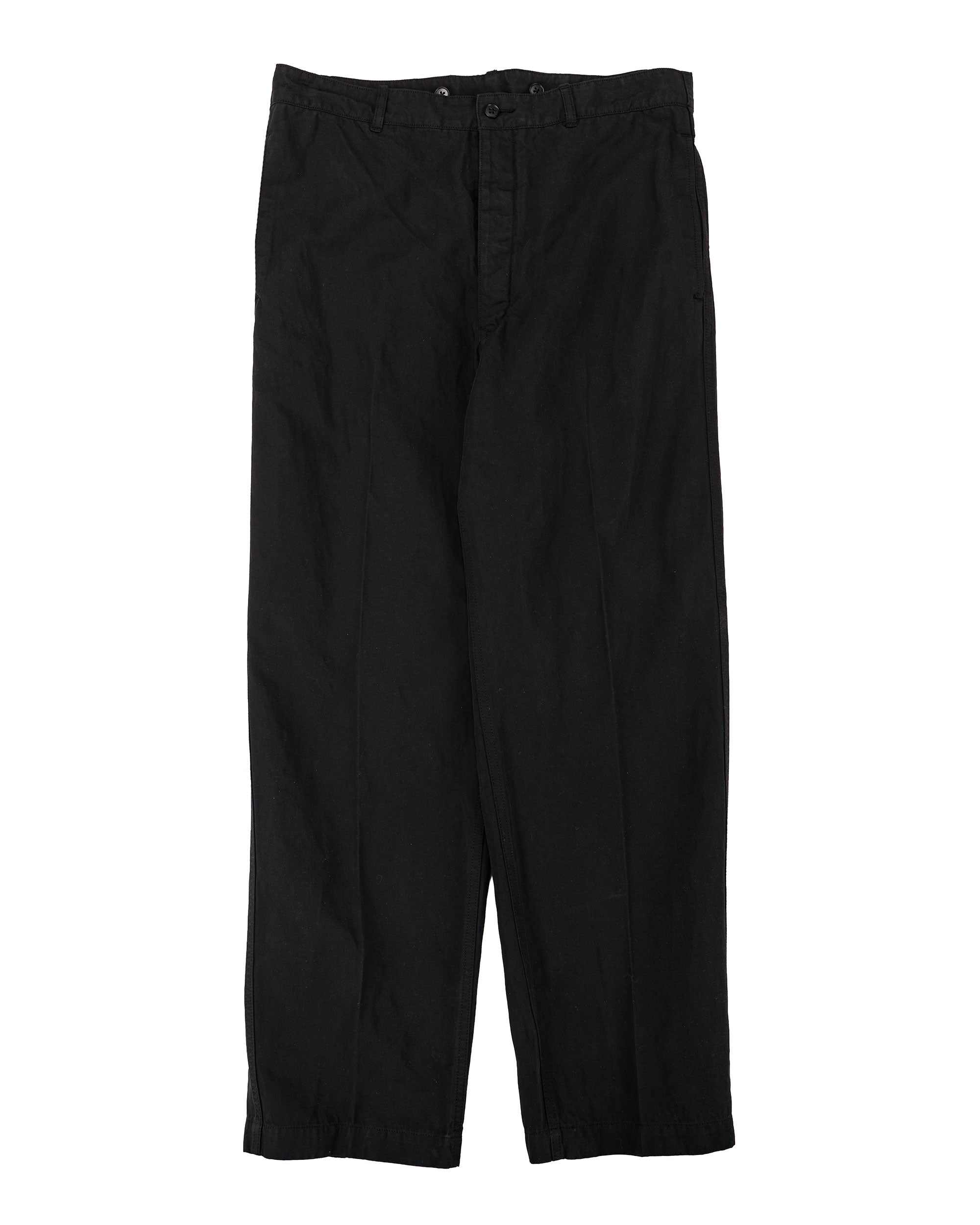 KAPTAIN SUNSHINE Gaba. Buckleback Work Slacks Black
