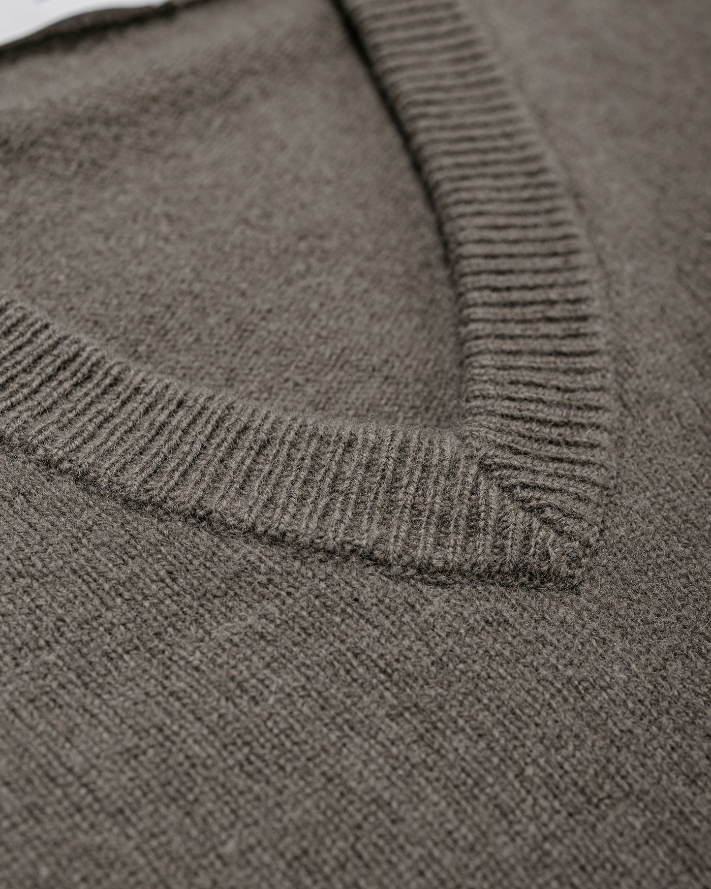 Lady White Co. Wool V Neck Sweater Clay