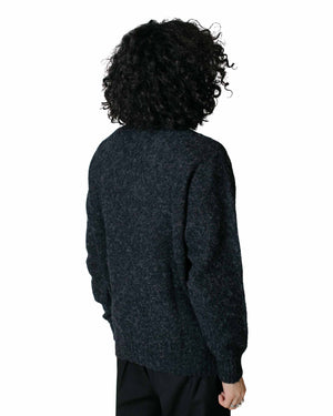 Lost & Found Shaggy Sweater Midnight Model Back