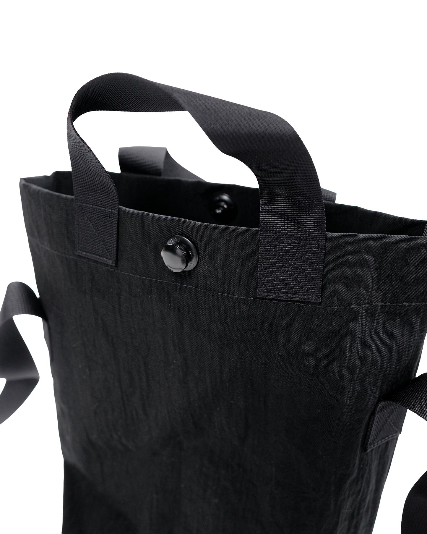 MAN-TLE R0B4 'Mini Tote' Black Nylon