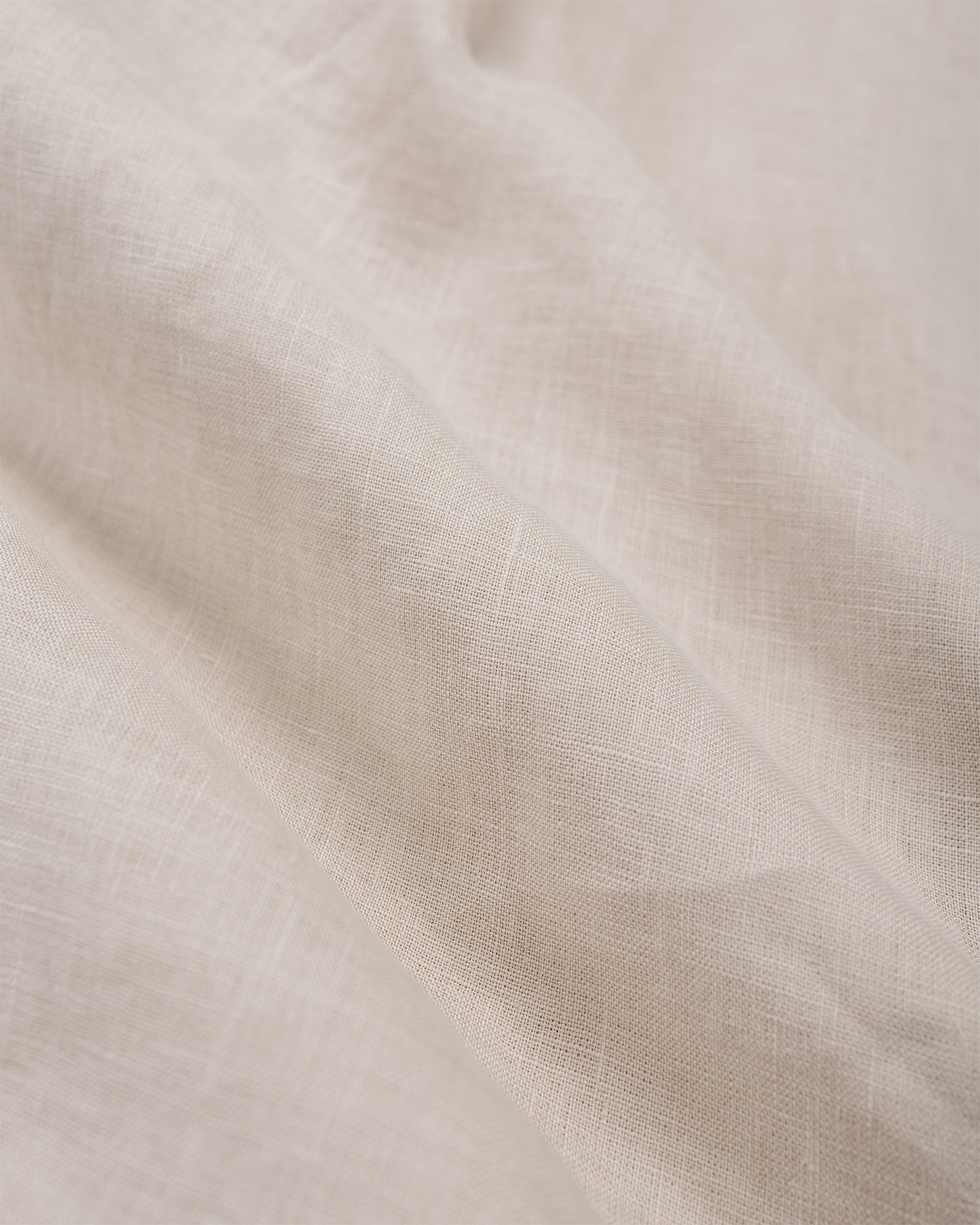 MARKAWARE Open Collar Shirt Hemp Shirting Taupe