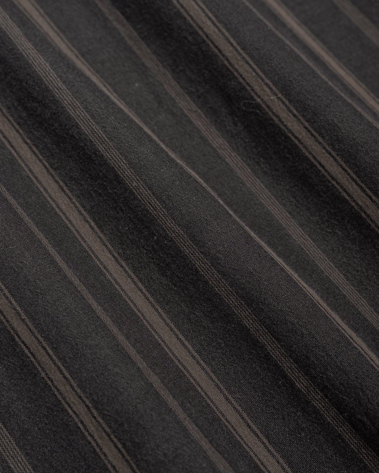 MHL Basic Shirt Bold Stripe Cotton Off Black/Khaki