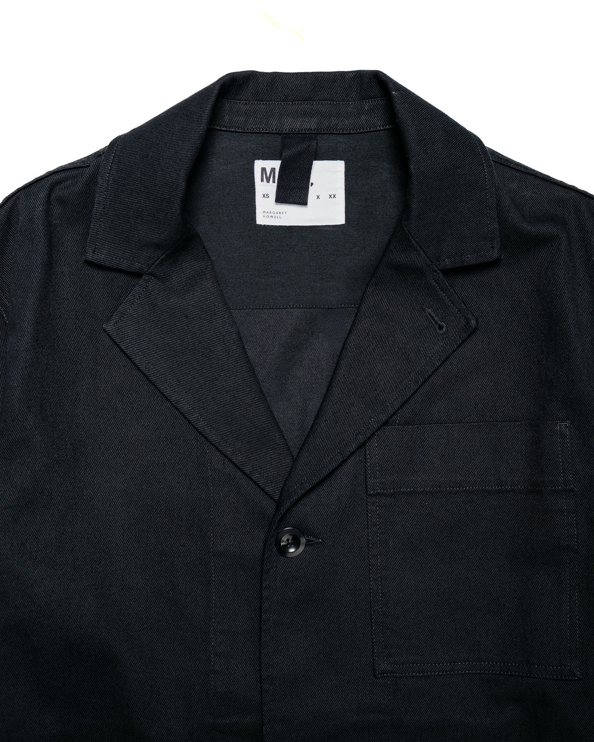 MHL Minimal Blazer Raised Cotton Drill Black
