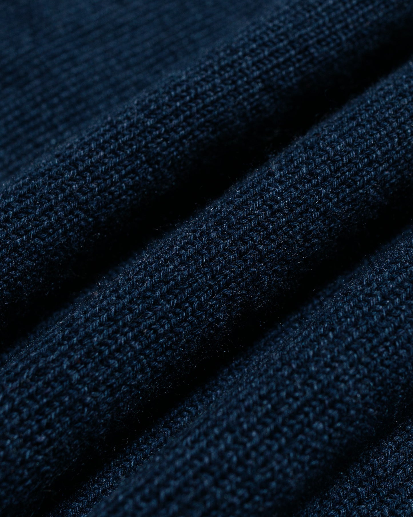 Margaret Howell Seamless Crew Neck Cashmere Cotton Ocean Blue