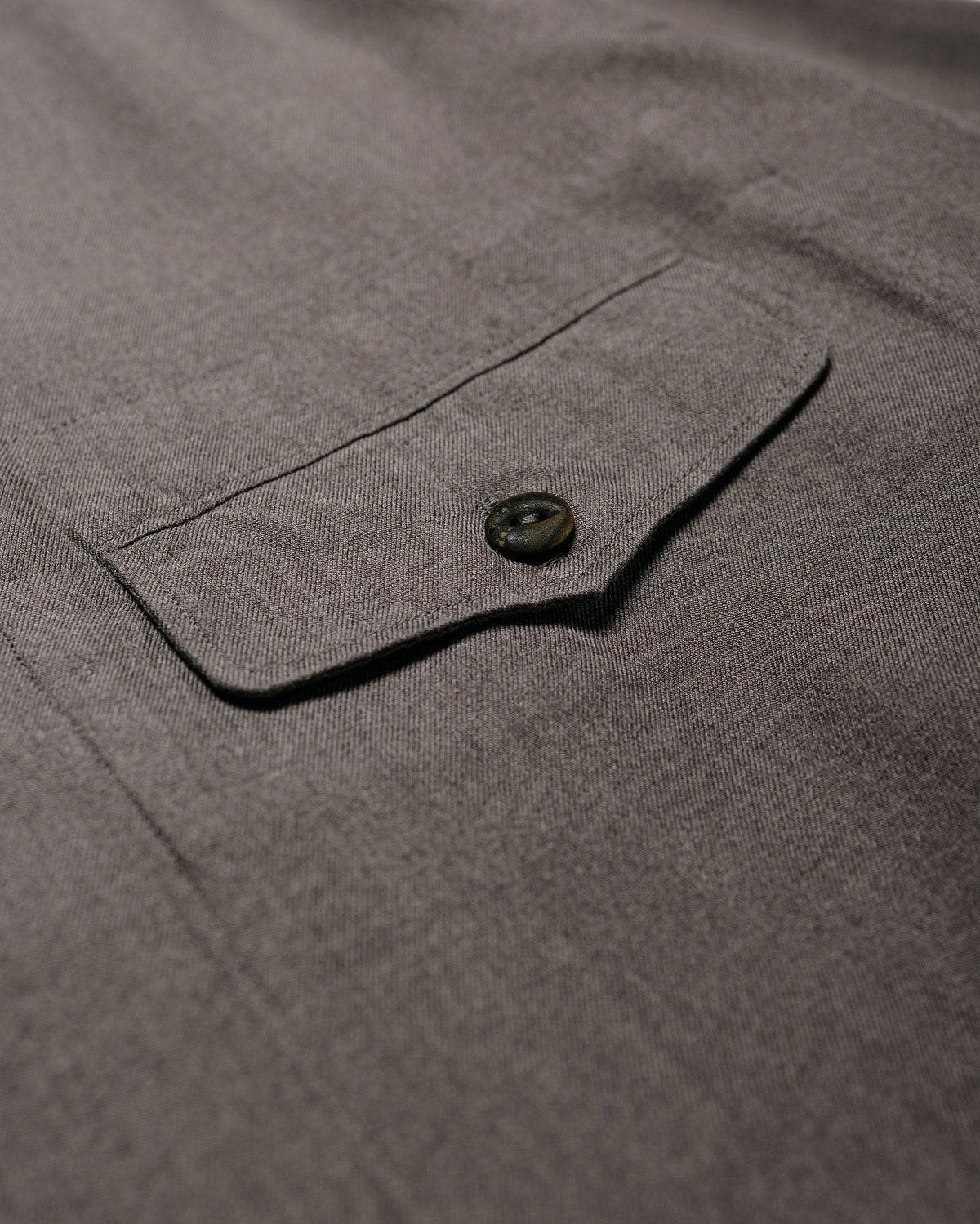 MotivMfg Mikhail Shirt Melange Silk Shirting/Shadow