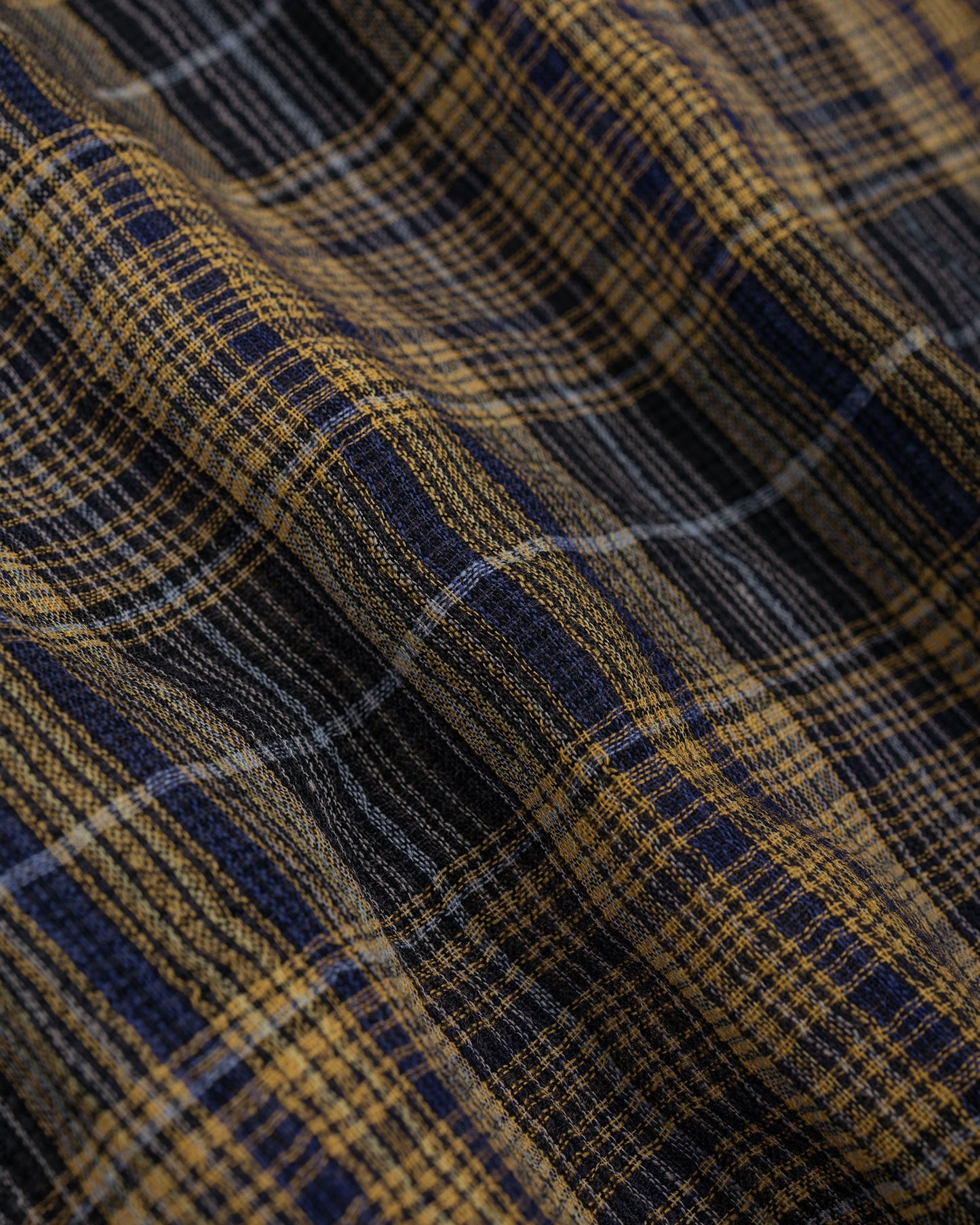 NICENESS Thom Open Collar Jacket Shirt Yellow