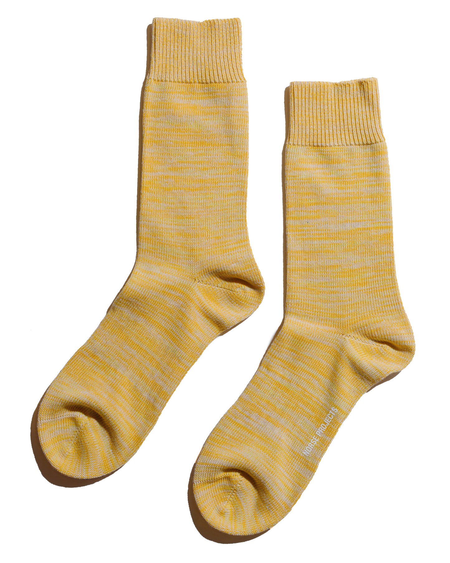 Norse Projects Bjarki Heavy Cotton Twist Sock Warm Yellow