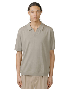 Norse Projects Leif Cotton Linen Polo Clay model front