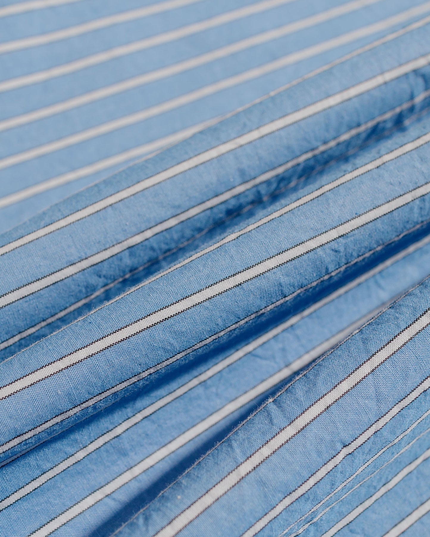 Norse Projects Mads Poplin Stripe SS Navy