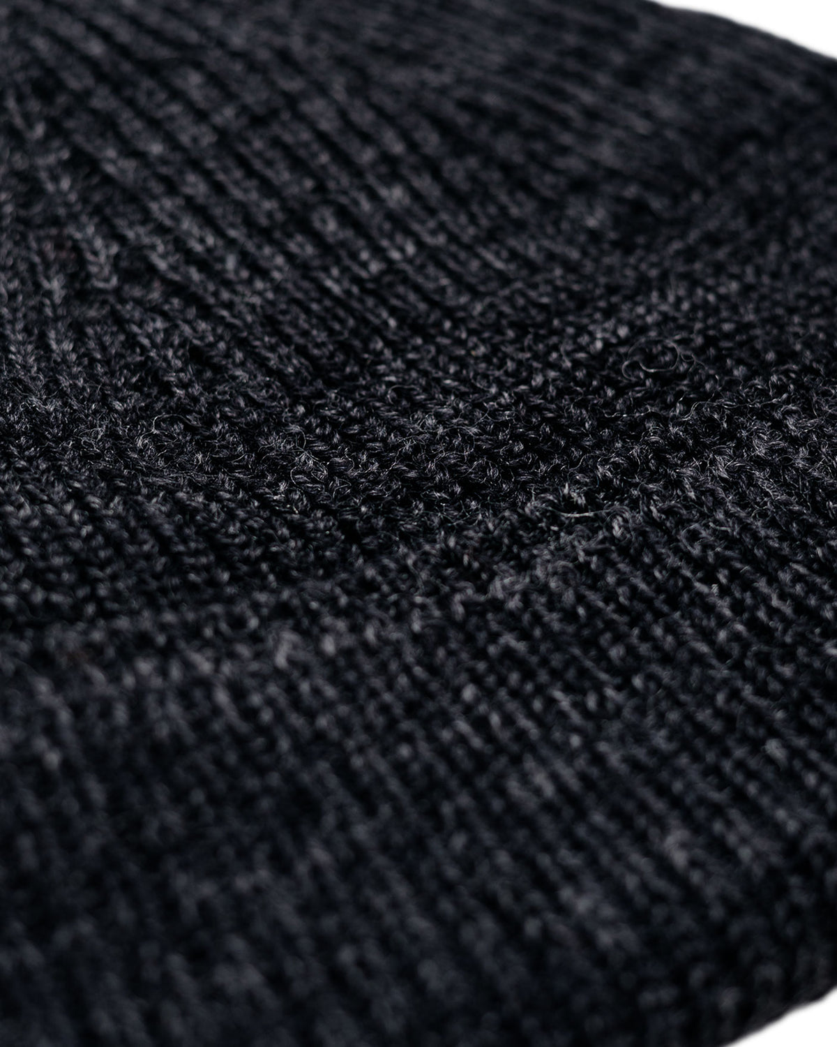 Norse Projects Wool Cotton Rib Beanie Dark Grey Melange